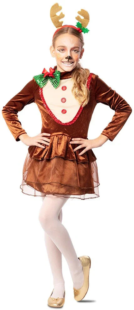 Disfraz de Reno Navideño para Niña Renos EuroCarnavales